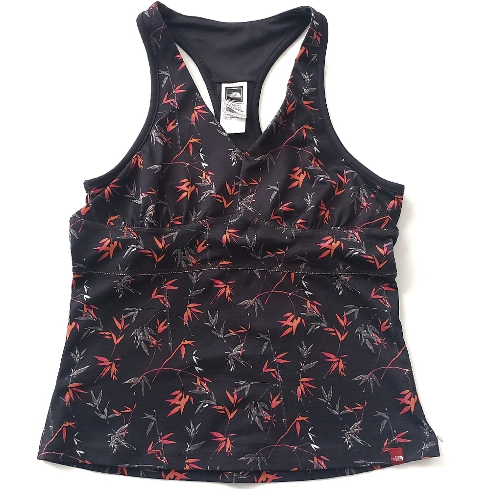 The North Face Printed Bamboo Crossover Racerback Yoga Tank Top Small